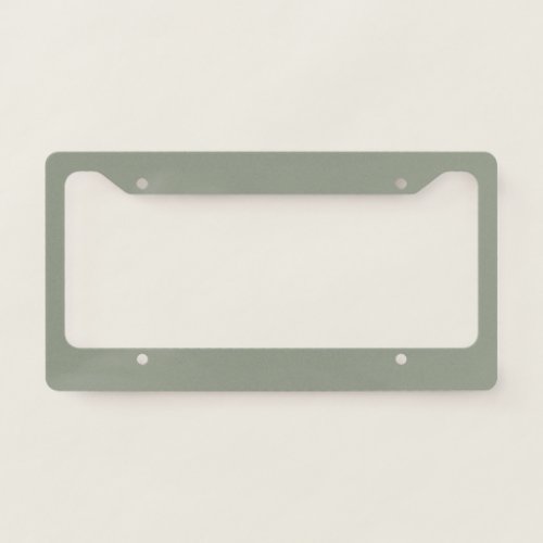 Medium Sage Green Solid Color Pairs 424_4DB License Plate Frame