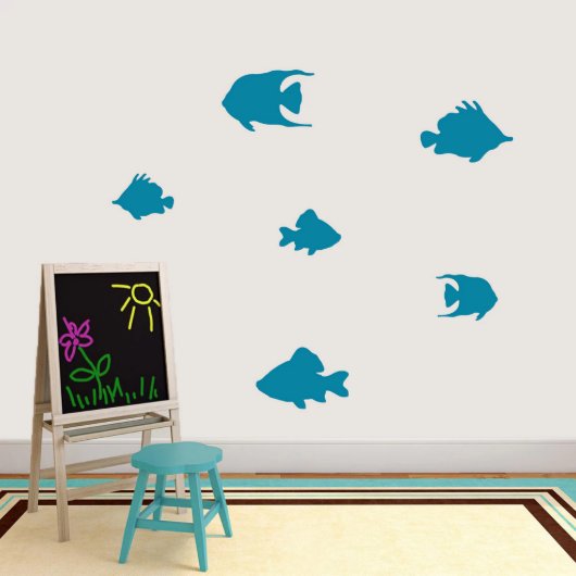 Medium Set Of Fish Wall Decal Pack (Medium)