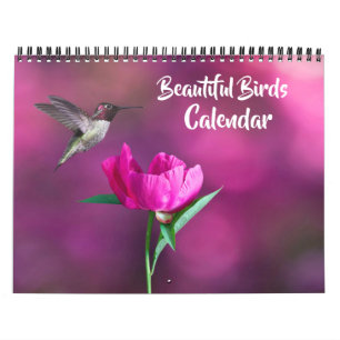 Medium Size Beautiful Birds Calendar