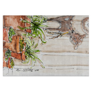 Medium Size Decorative Glass Cutting Board