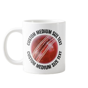 Medium Size Personalized Text Giant Cricket Mug