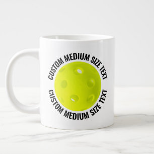 Medium Size Personalized Text Pickleball Custom Giant Coffee Mug