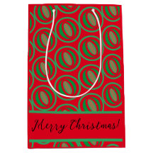 Medium Sized Red/Green Gift Bag