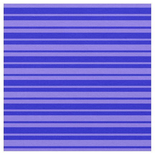 Medium Slate Blue and Blue Stripes Fabric
