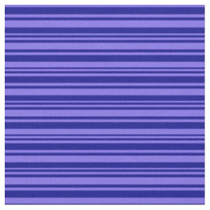 Medium Slate Blue and Dark Blue Colored Stripes Fabric