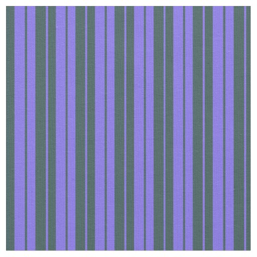 Medium Slate Blue and Dark Slate Gray Lines Fabric