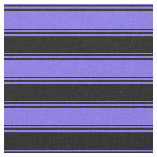 Medium Slate Blue & Black Colored Lines Fabric
