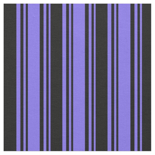 Medium Slate Blue & Black Pattern Fabric