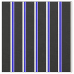 [ Thumbnail: Medium Slate Blue, Blue, Beige & Black Colored Fabric ]