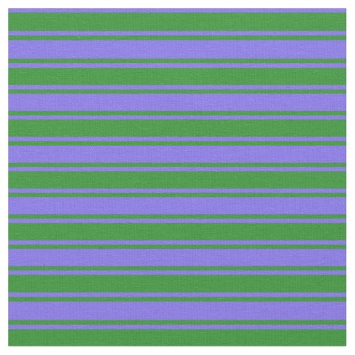 Medium Slate Blue & Forest Green Pattern Fabric