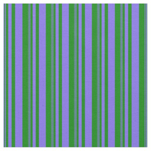 Medium Slate Blue & Green Colored Pattern Fabric