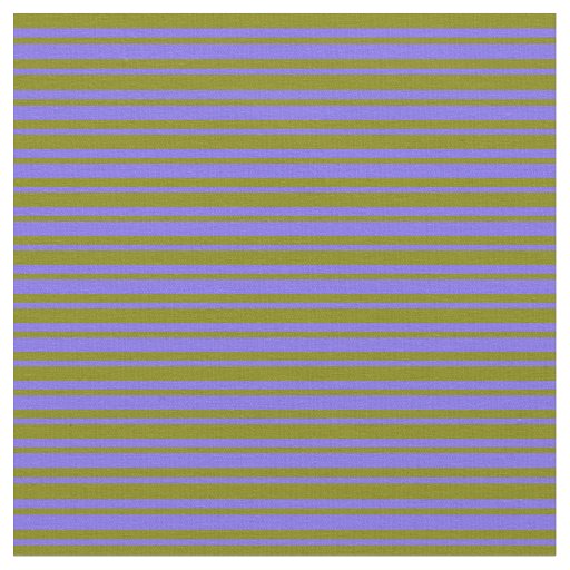 Medium Slate Blue & Green Colored Stripes Fabric