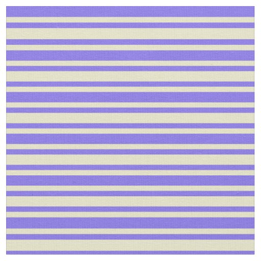 Medium Slate Blue & Pale Goldenrod Pattern Fabric