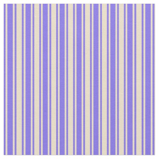 Medium Slate Blue & Tan Lines/Stripes Pattern Fabric