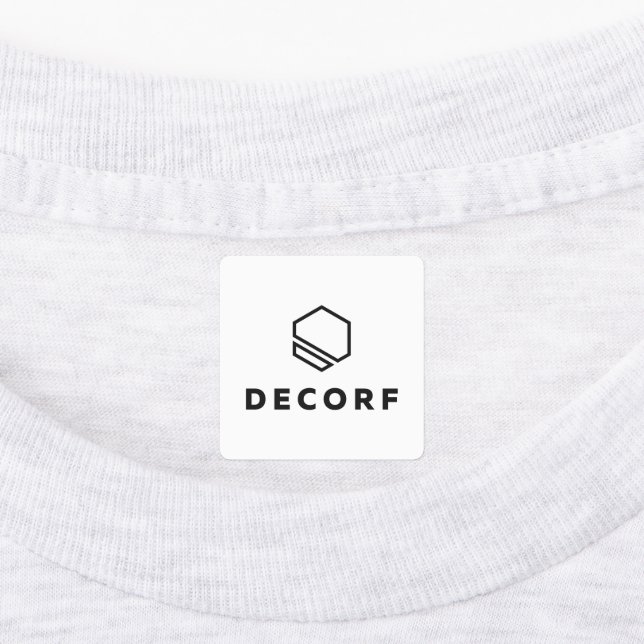 Medium Square Iron On Label (Affixed)