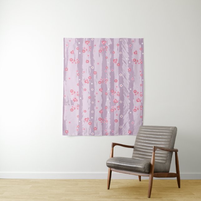Medium Tapestry (50" x 60") – Butterfly Garden (In Situ)
