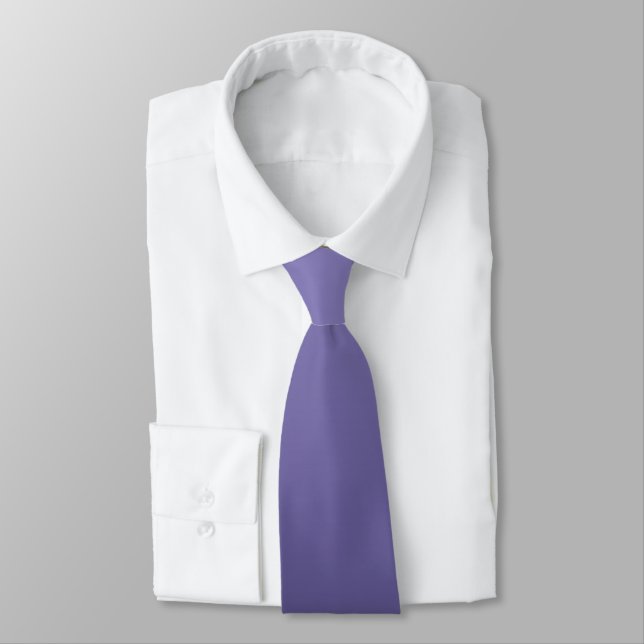 Medium to Dark Periwinkle Gradient Neck Tie (Tied)