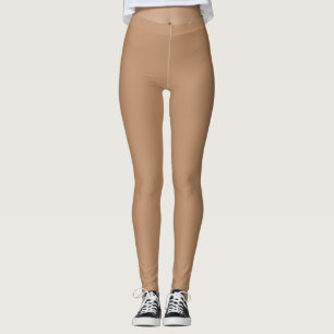 Medium to Deep Skin Tone Color Match Neutral Beige Leggings