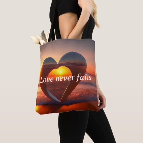 Medium Tote Bag Love Never Fails