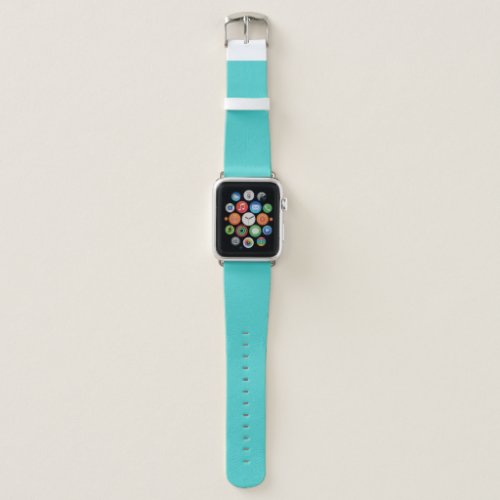 Medium Turquoise Solid Color Apple Watch Band