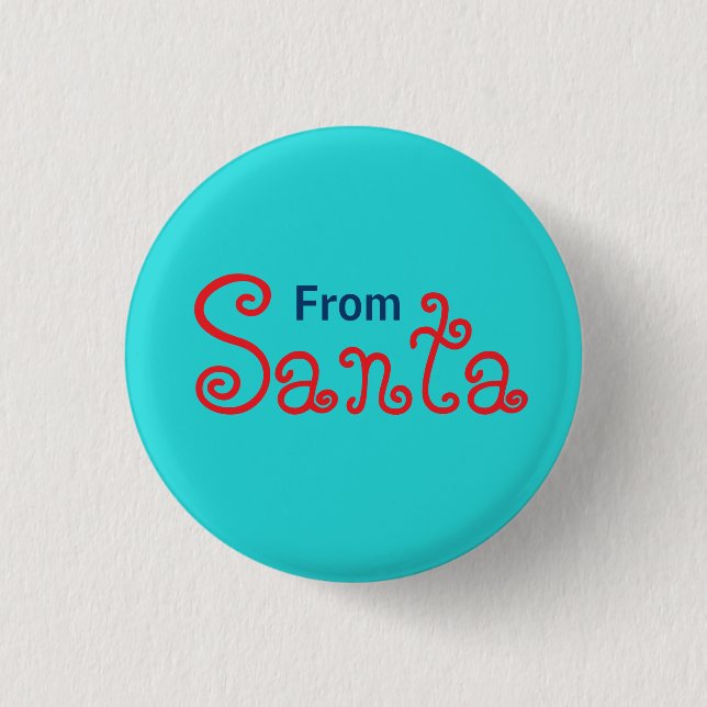 Medium Turquoise Solid Color  Button (Front)
