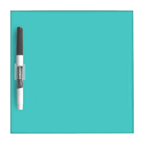 Medium Turquoise Solid Color Dry Erase Board