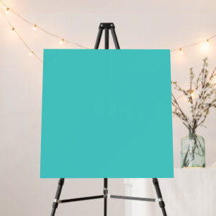 Medium Turquoise Solid Color Foam Board