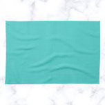 Medium Turquoise Solid Color Kitchen Towel<br><div class="desc">Medium Turquoise Solid Color</div>