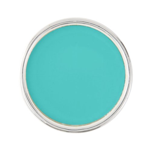 Medium Turquoise Solid Color Lapel Pin