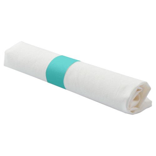 Medium Turquoise Solid Color Napkin Bands