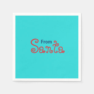 Medium Turquoise Solid Color Napkins