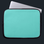 Medium Turquoise Solid Plain Color Laptop Sleeve<br><div class="desc">Femininity,  girlish color Style. A turquoise represents calmness,  creativity & emotional balance. Without a doubt,  it is an attractive,  fashionable,  adorable look. 
Nice to have it & exist around you.</div>