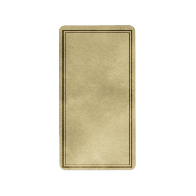 Medium Vertical Apothecary Label (Front)