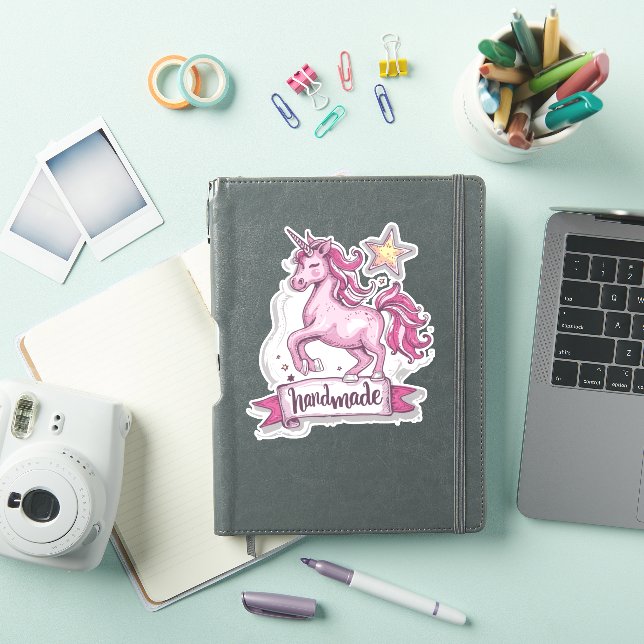  Medium Vinyl Stickers Unicorn and the inscription (iPad Cover)
