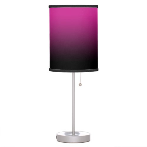 Medium Violet Red Black Ombre Table Lamp