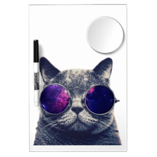 Medium w/ Mirror and Pen Dry Erase Board, Foam Adh Dry Erase Board With Mirror