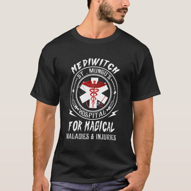 Mediwitch Magical Staff St Mungo'S Hospital Nurse T-Shirt (Front)