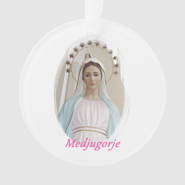 Medjugorje Pendant Ornament (Front)