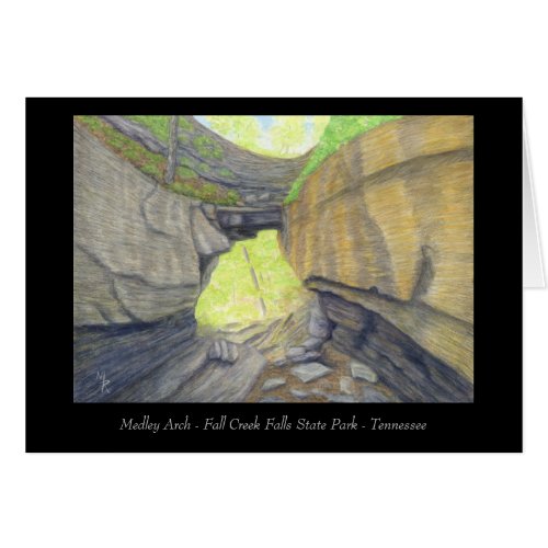 Medley Arch Natural Bridge _ Appalachian Art Card