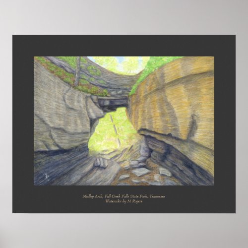 Medley Arch Natural Bridge Art Print