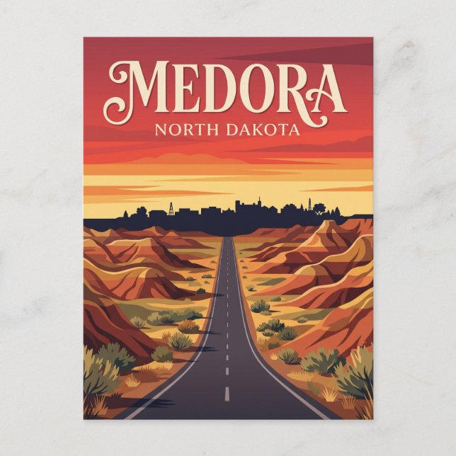 Medora USA Postcard (Front)