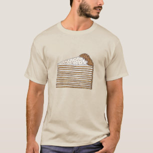 Medovik Honey Cake Slice Russian Ukrainian Dessert T-Shirt
