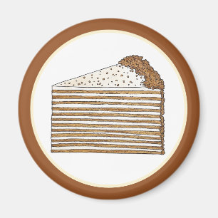 Medovik Medivnyk Russian Ukrainian Honey Cake Food Magnet