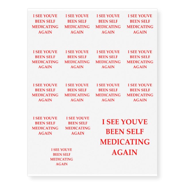 MEDS TEMPORARY TATTOOS (Front)