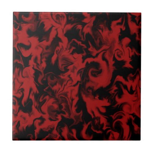 Meduim Red  Black mixed color tile