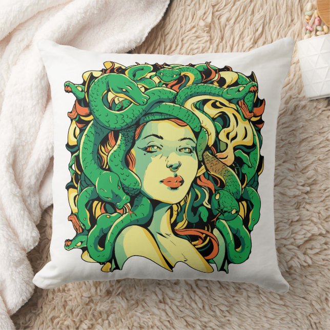Medusa #03 throw pillow (Blanket)