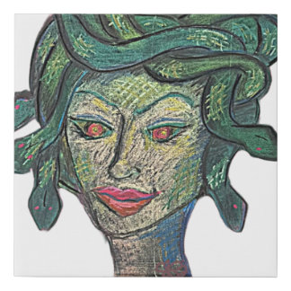 Medusa 1 faux canvas print