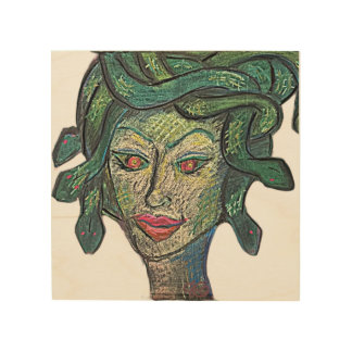 Medusa 1 wood wall art