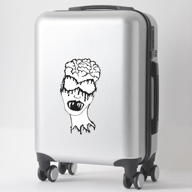 Medusa 1MMHeads Diecut 2025 Horror Book Awaynowe Sticker (Suitcase)