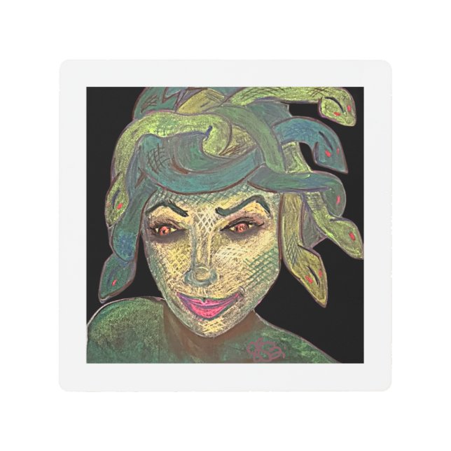 Medusa 2 metal print (Front)